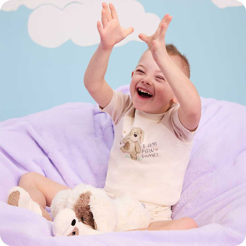 Puppy Shorties Pajamas - Soft Snuggle