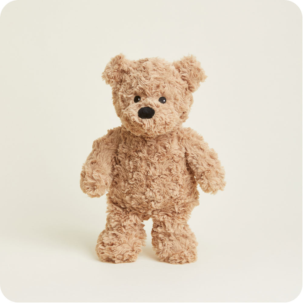 Brown Curly Bear Warmies - Warm Blend