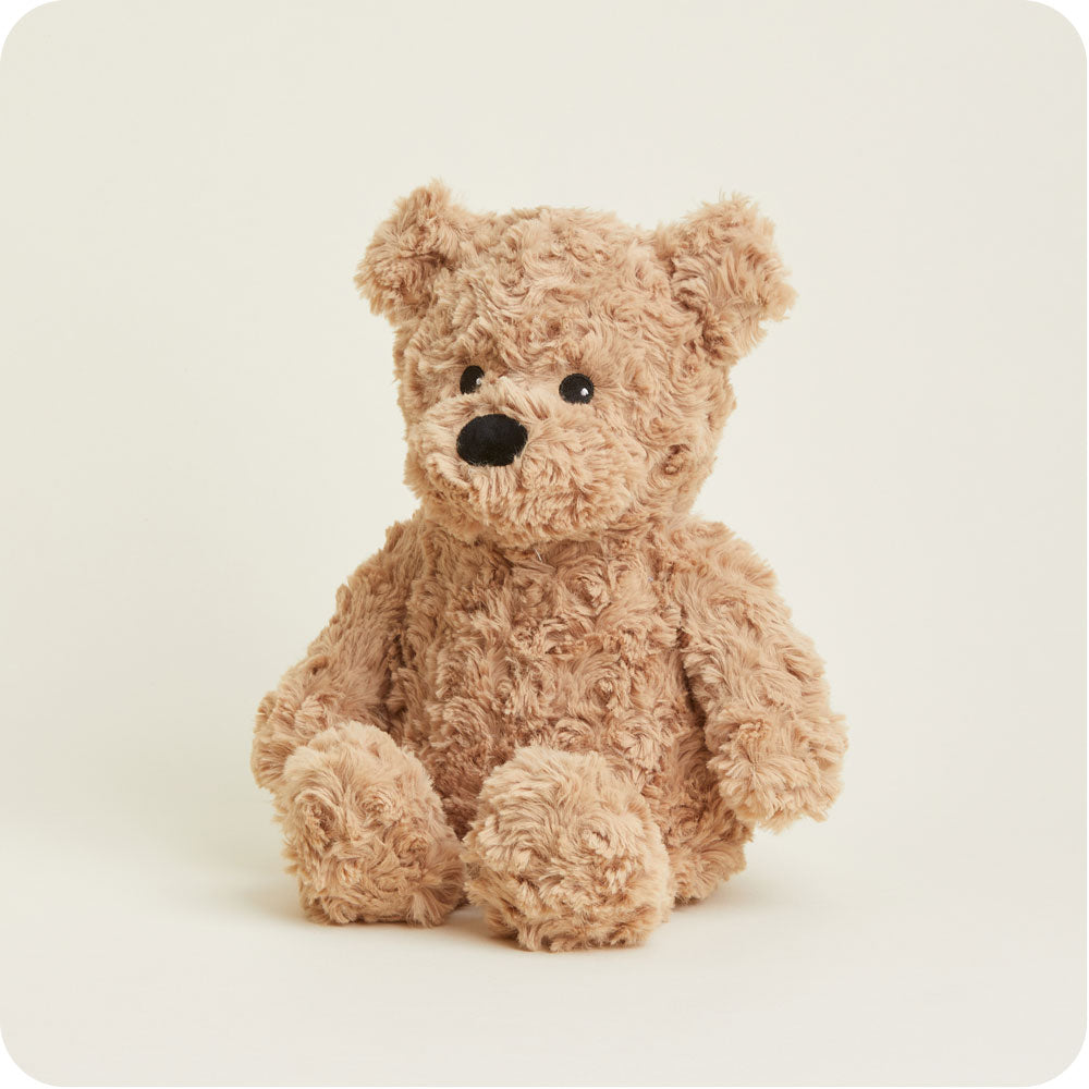 Brown Curly Bear Warmies - Warm Blend