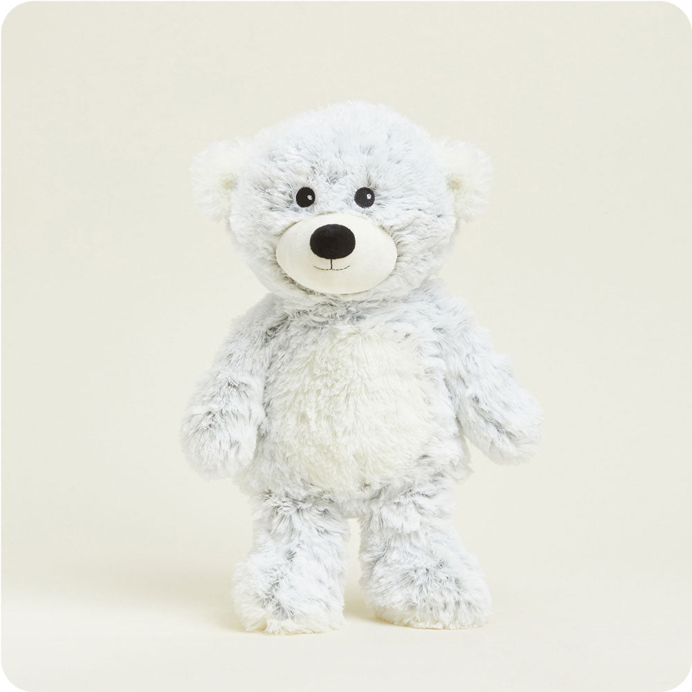 Gray Marshmallow Bear Warmies - Classic Notes