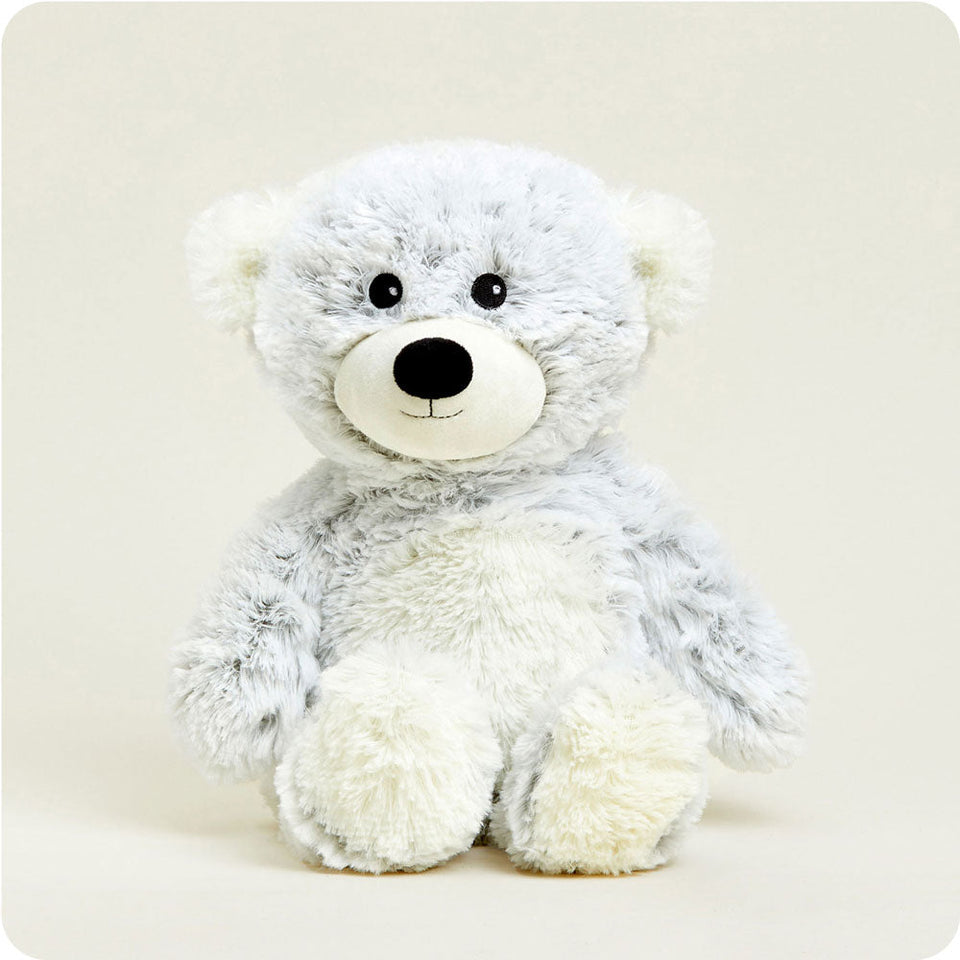 Gray Marshmallow Bear Warmies - Classic Notes