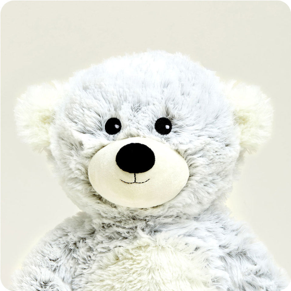 Gray Marshmallow Bear Warmies - Classic Notes