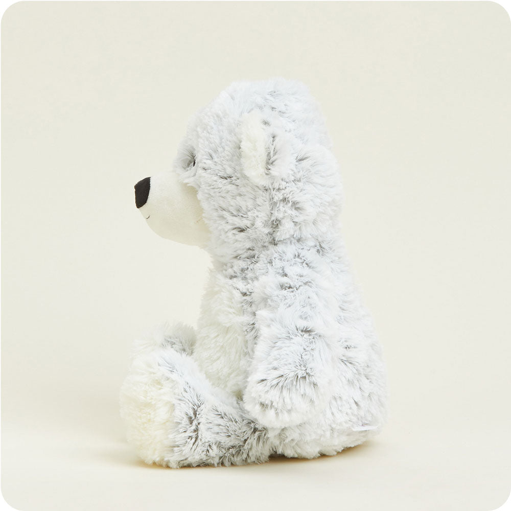 Gray Marshmallow Bear Warmies - Classic Notes