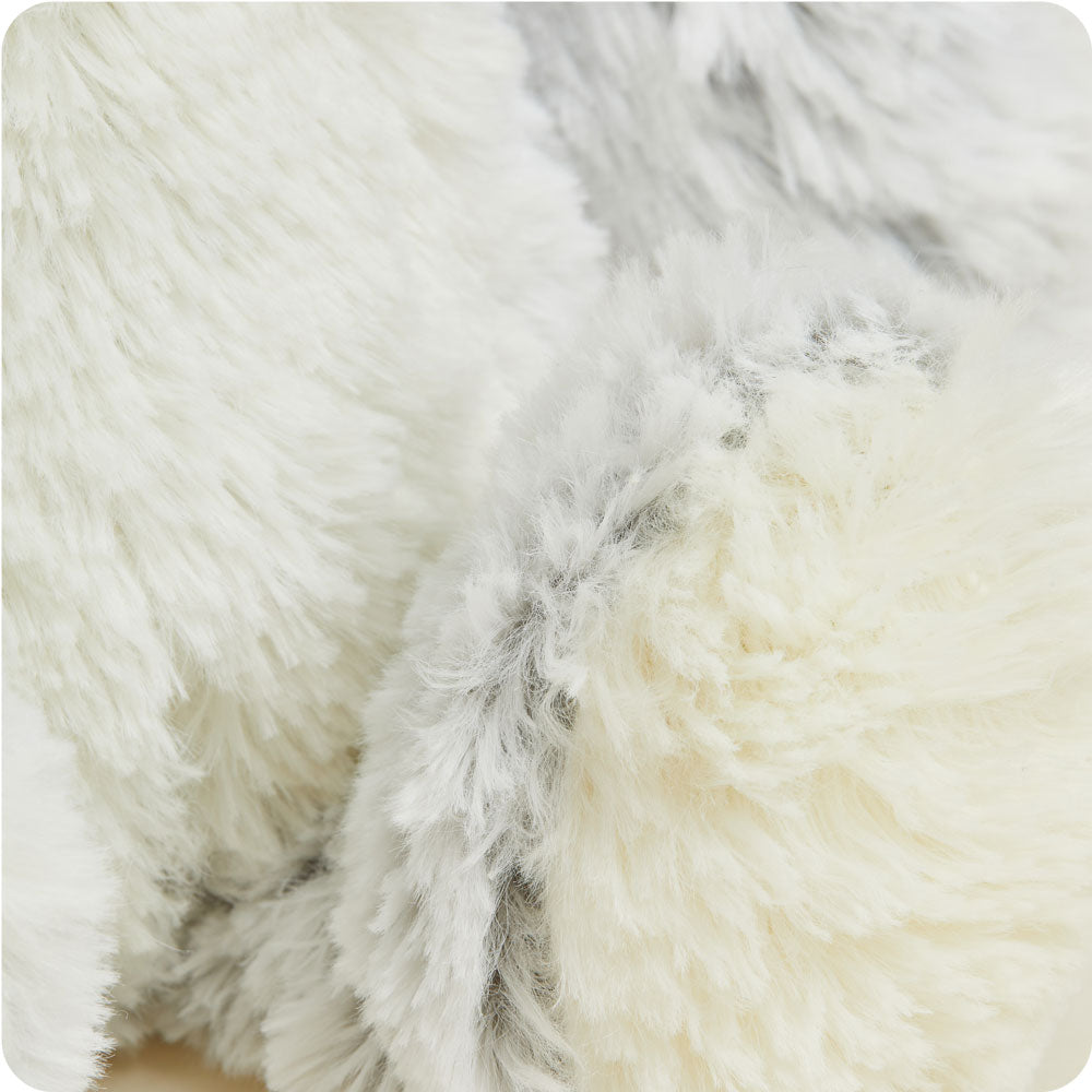Gray Marshmallow Bear Warmies - Classic Notes