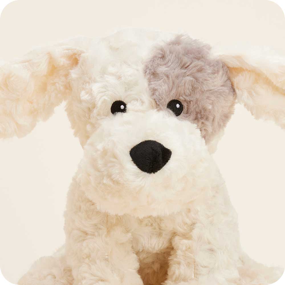 Patch Curly Dog Warmies - Gentle Mist