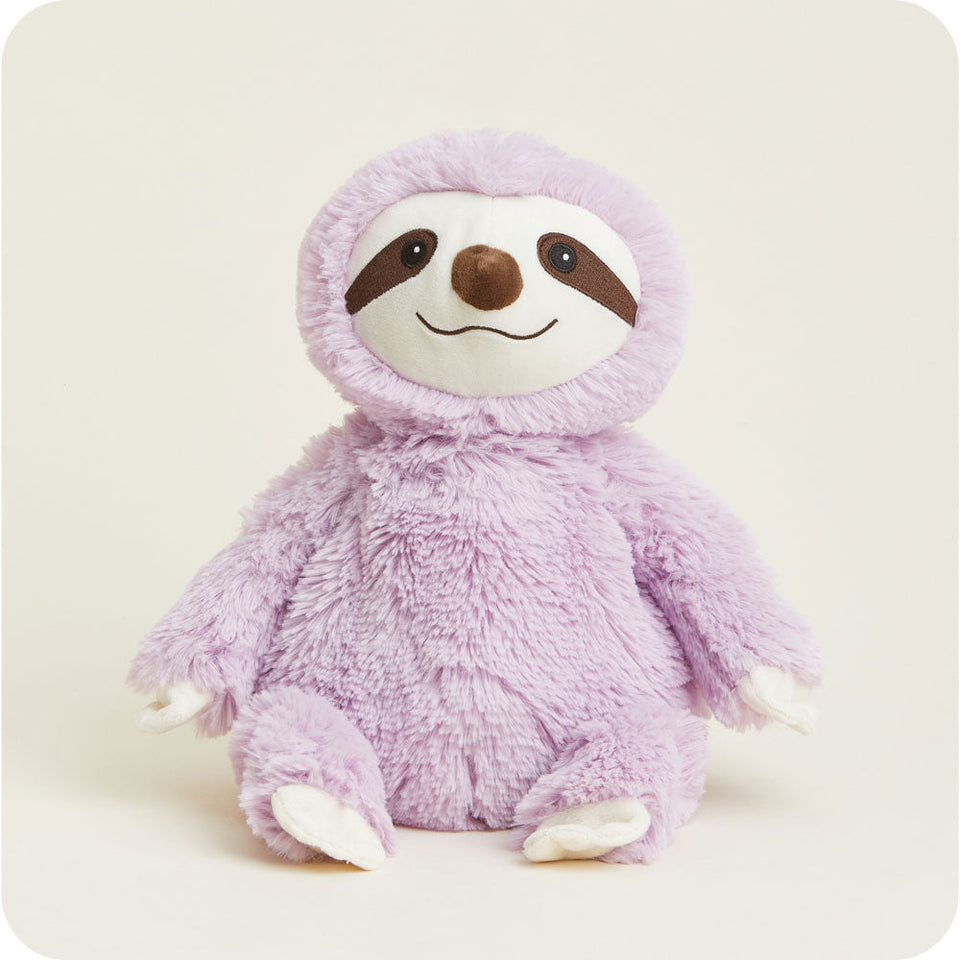 Purple Sloth Warmies - Soft Glow