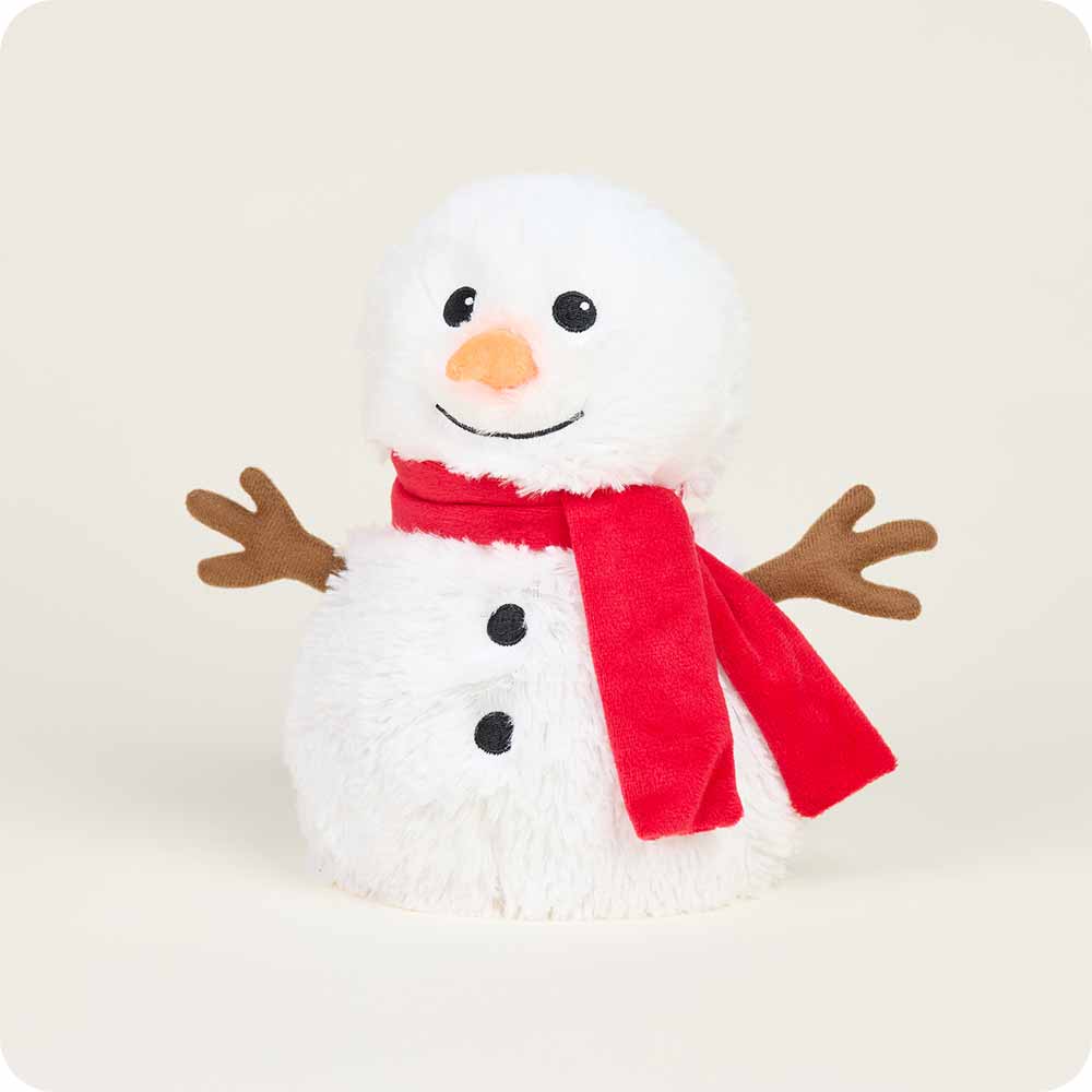 Red Scarf Snowman Warmies - Home Glow