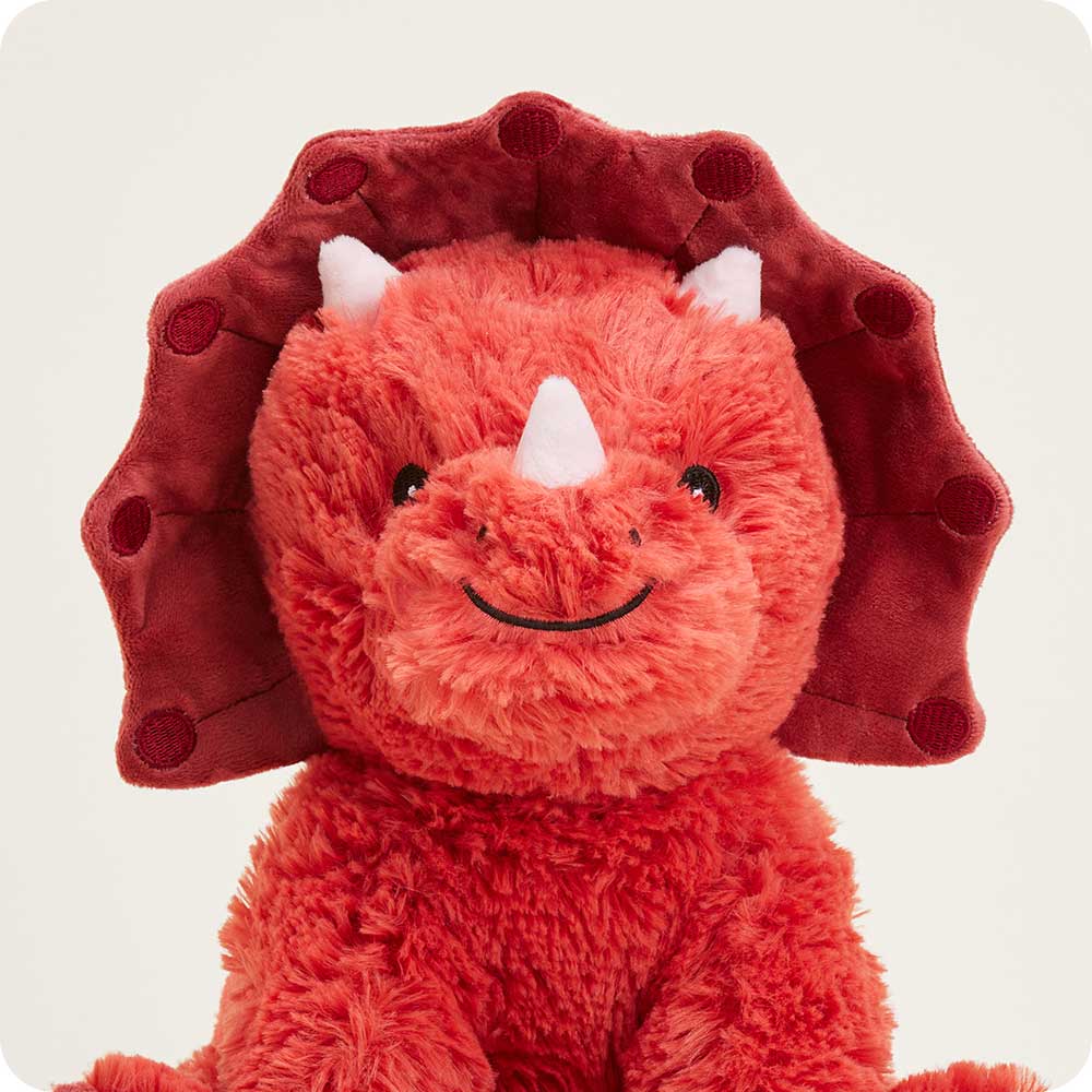 Red Triceratops Warmies - Clean Mood