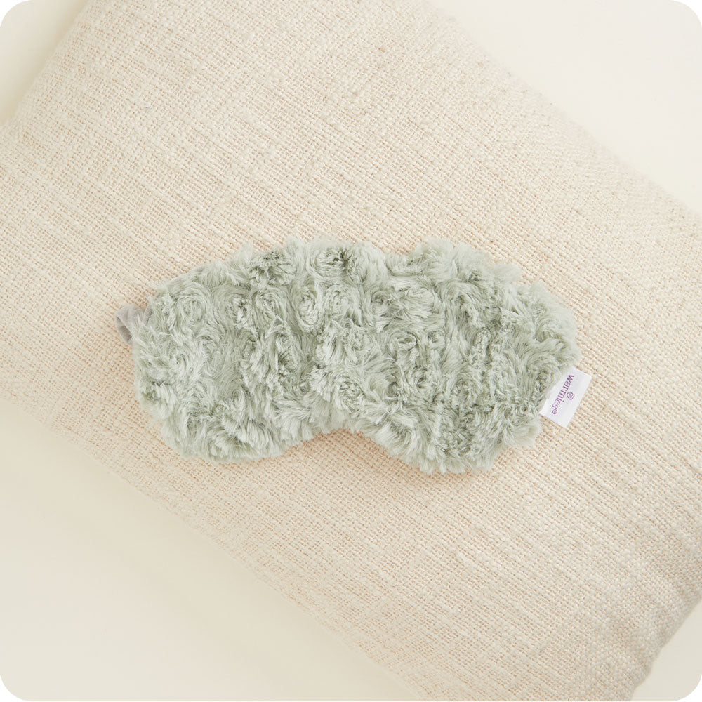 Curly Sage Green Eye Mask Warmies - Travel Ready