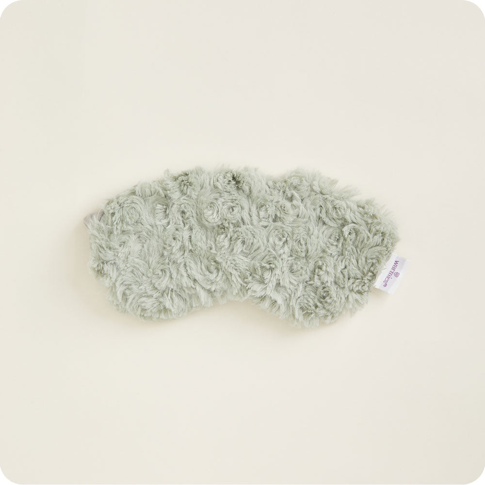 Curly Sage Green Eye Mask Warmies - Travel Ready