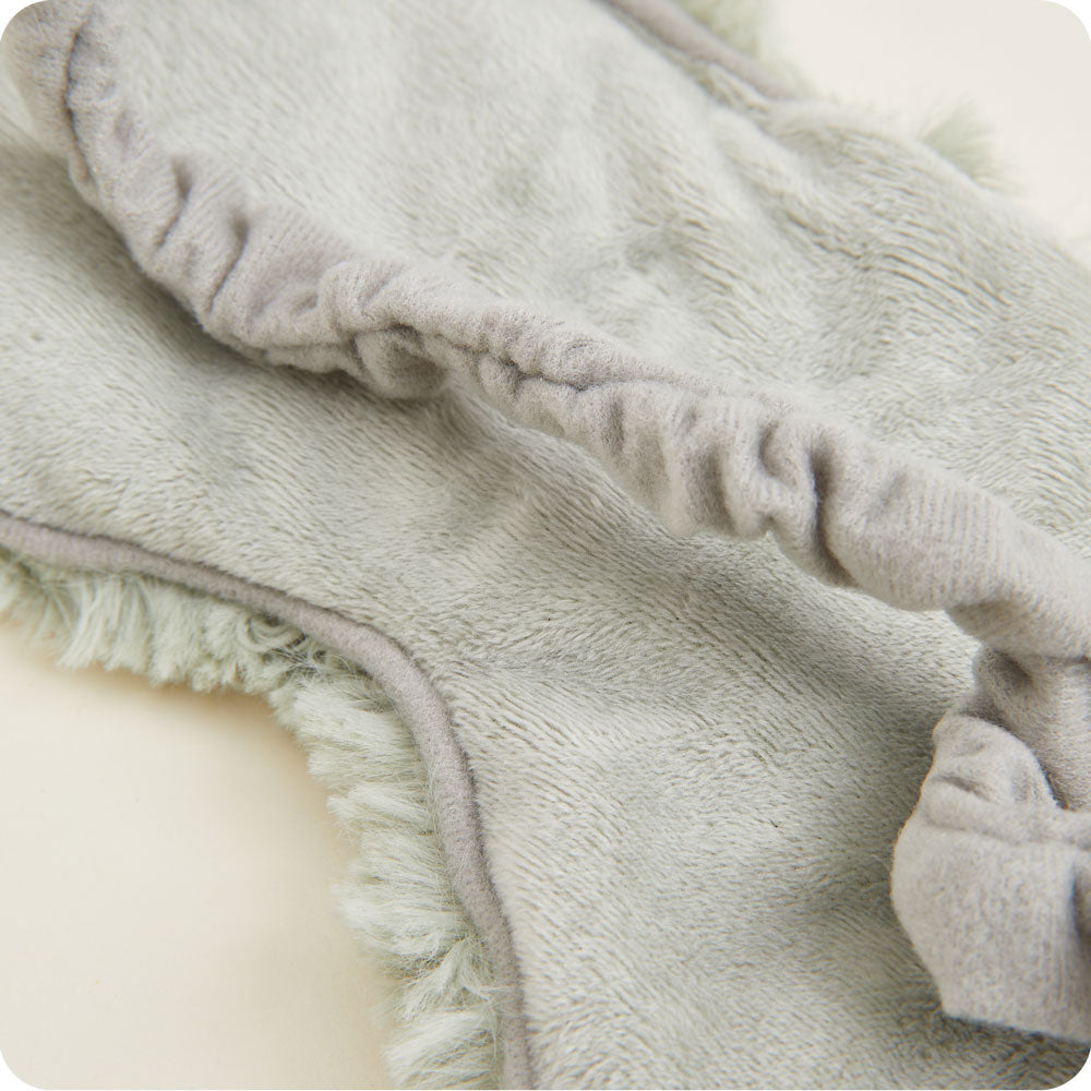 Curly Sage Green Eye Mask Warmies - Travel Ready