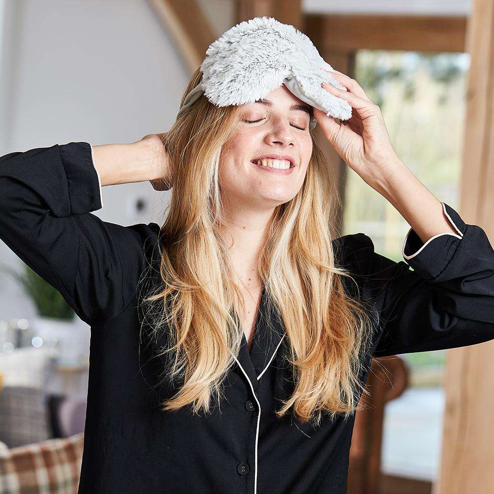 Marshmallow Gray Eye Mask Warmies - Simple Hold