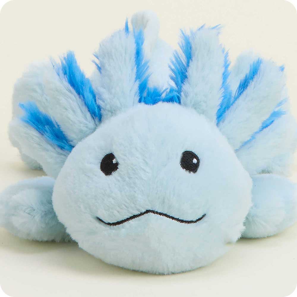 Blue Axolotl Warmies Junior - Cozy Glow
