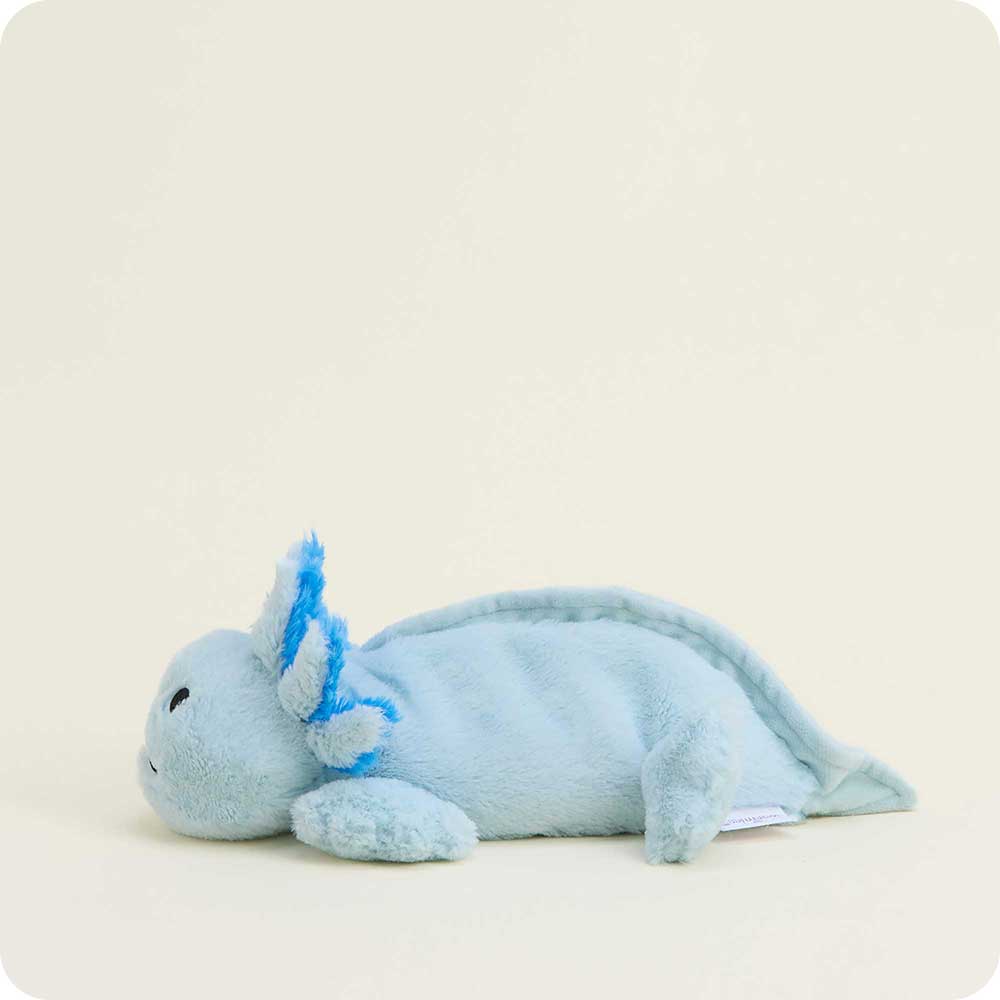 Blue Axolotl Warmies Junior - Cozy Glow