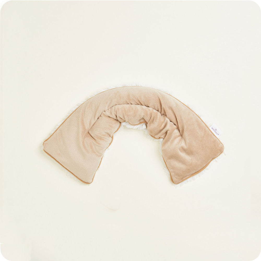 Marshmallow Brown Neck Wrap Warmies - Simple Hold