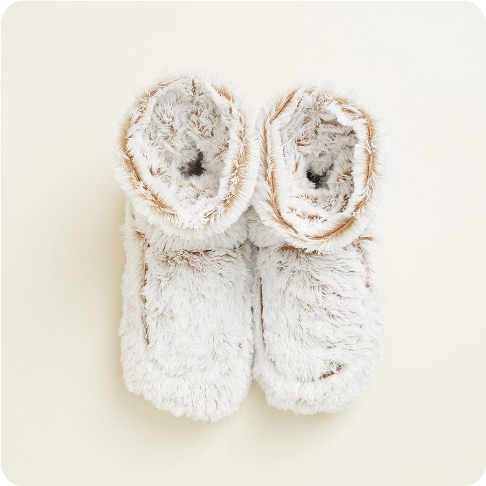 Marshmallow Brown Boots Warmies® - Modern Blend