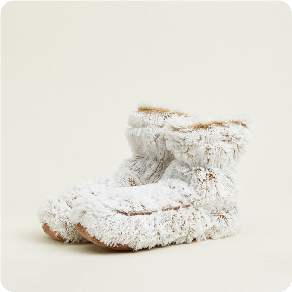 Marshmallow Brown Boots Warmies® - Modern Blend