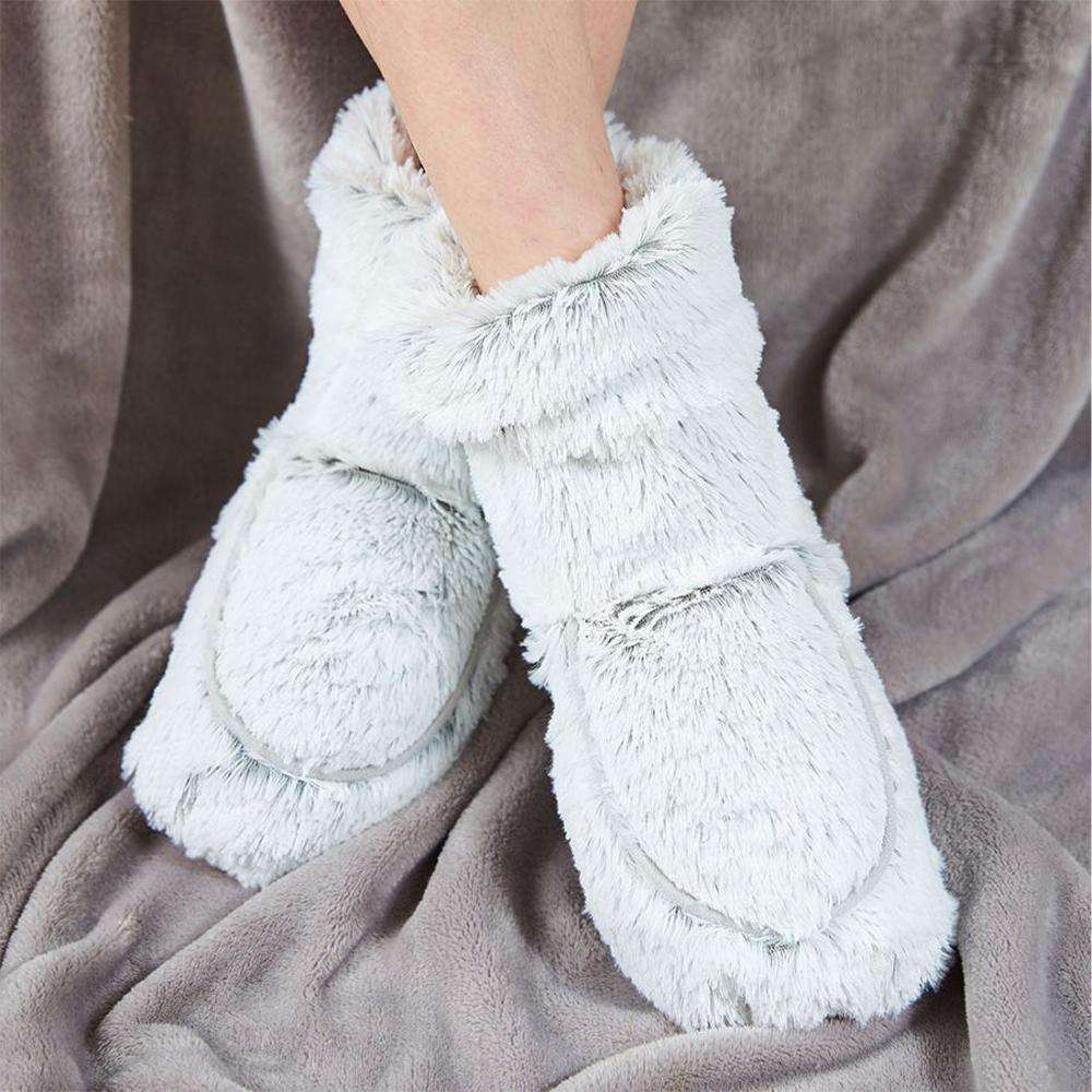 Marshmallow Gray Boots Warmies® - Bright Scent