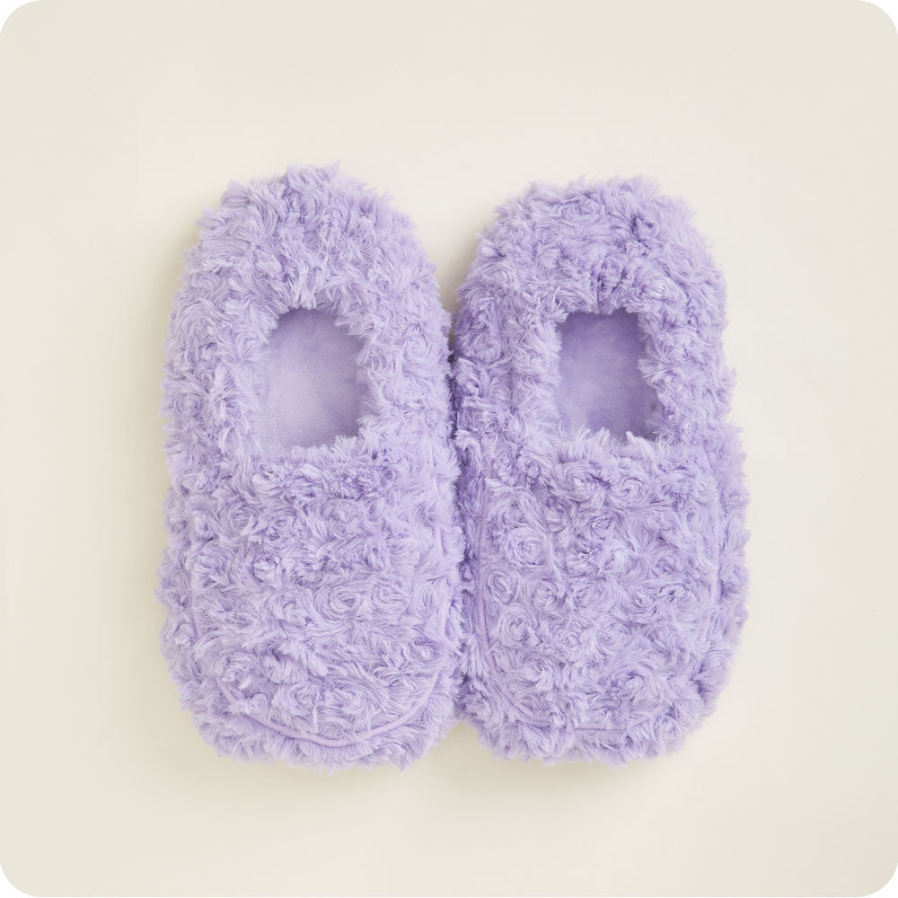 Curly Purple Slippers Warmies® - Modern Blend