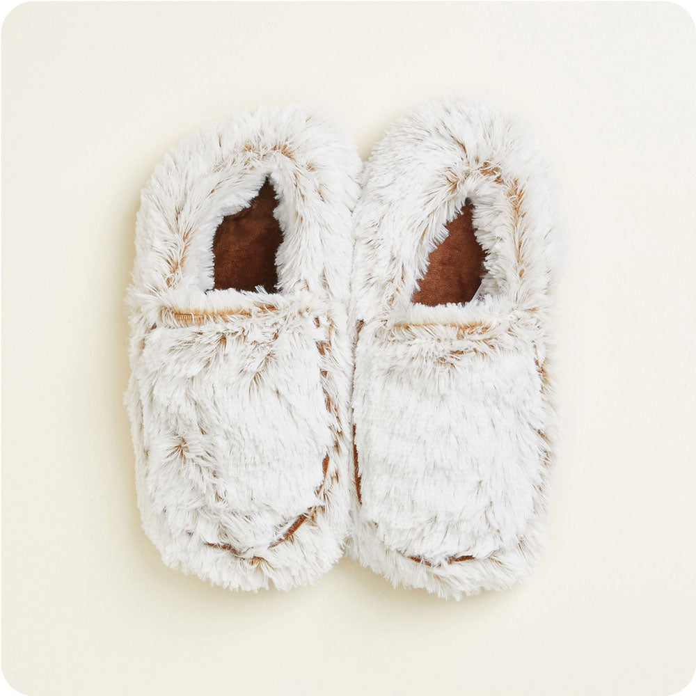 Marshmallow Brown Slippers Warmies® - Bright Scent