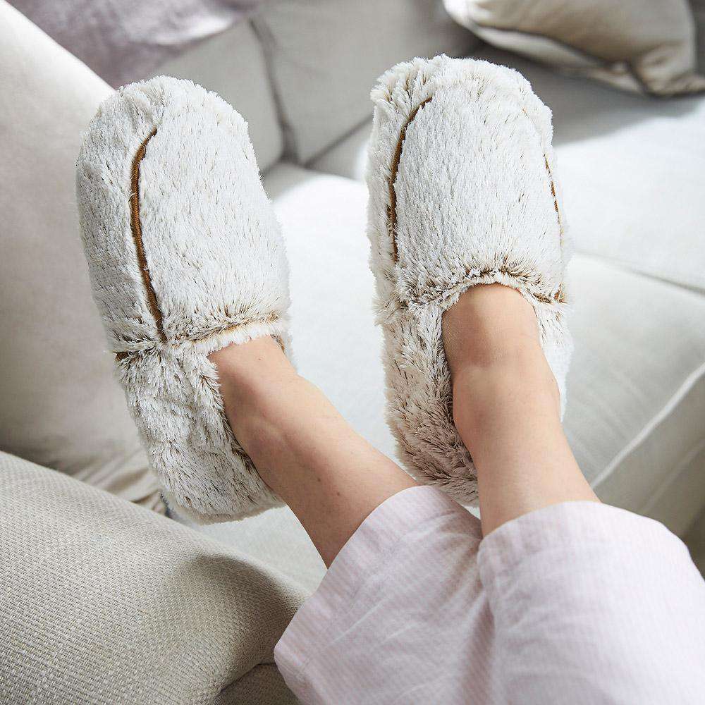 Marshmallow Brown Slippers Warmies® - Bright Scent