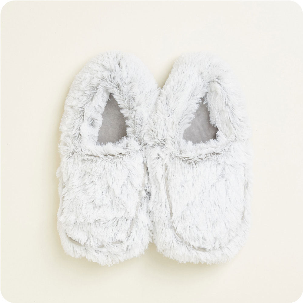Marshmallow Gray Slippers Warmies® - Gentle Mist