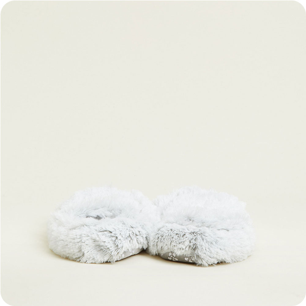 Marshmallow Gray Slippers Warmies® - Gentle Mist
