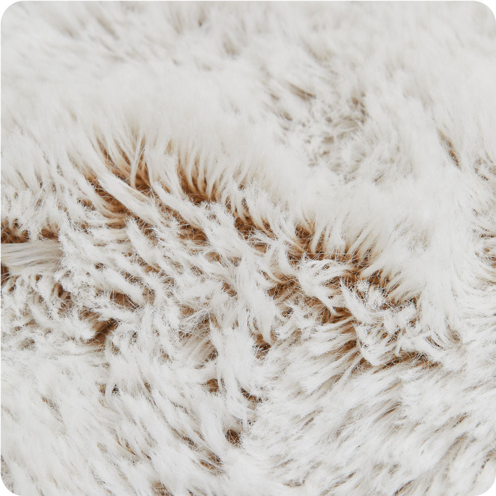 Marshmallow Brown Heart Heat Pad Warmies - Soft Support