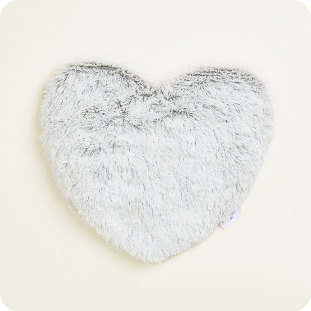 Marshmallow Gray Heart Heat Pad Warmies - Daily Balance
