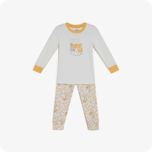 Calico Cat Long Pajamas - Easy Set