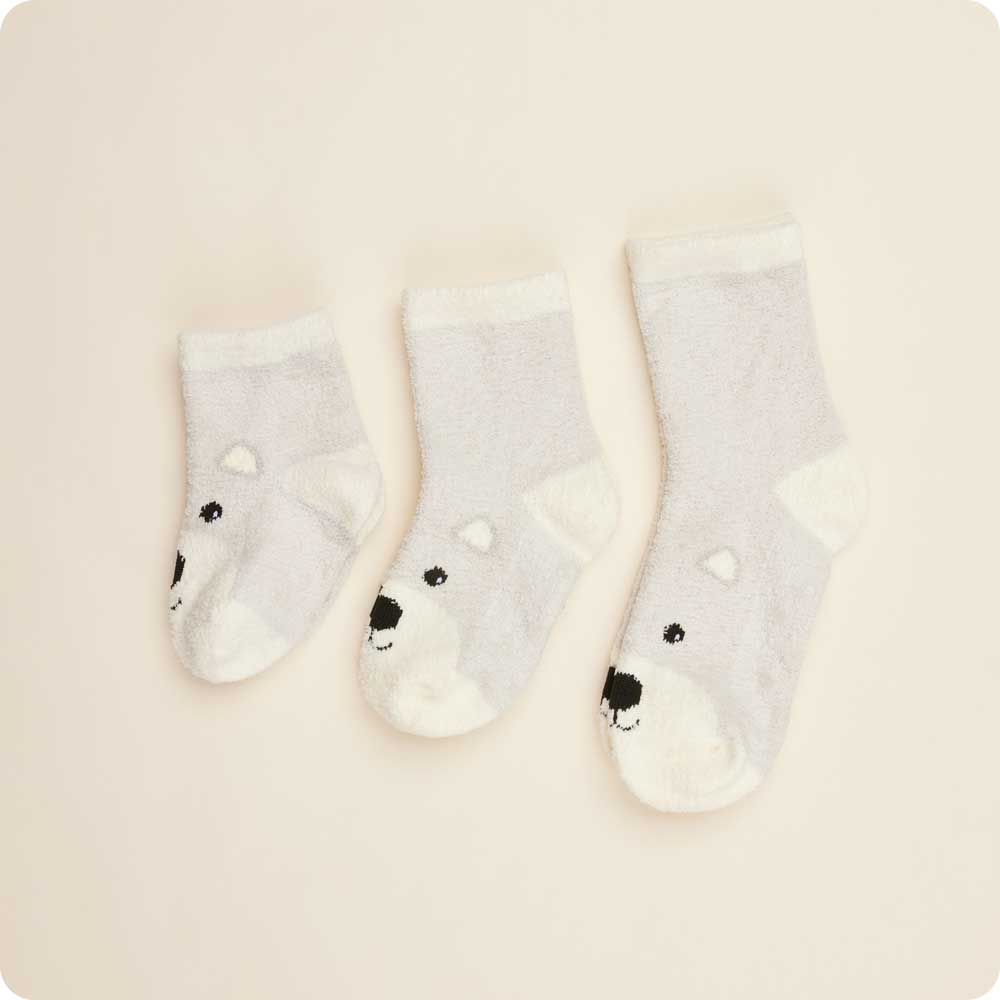 Marshmallow Bear Non-Slip Socks - Snuggle Soft