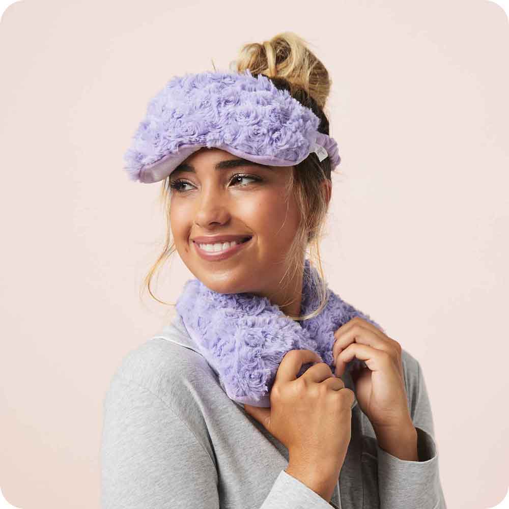 Curly Purple Neck Wrap Warmies - Simple Hold