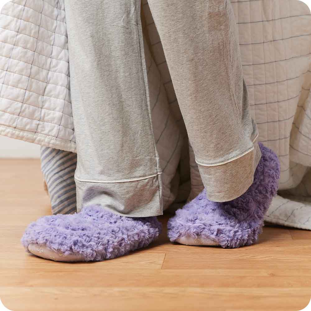 Curly Purple Slippers Warmies® - Modern Blend