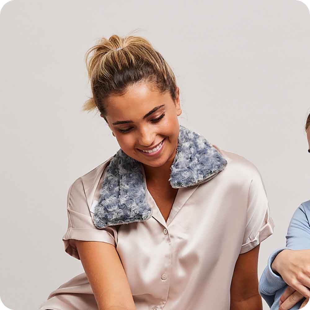 Curly Gray Neck Wrap Warmies - Light Storage
