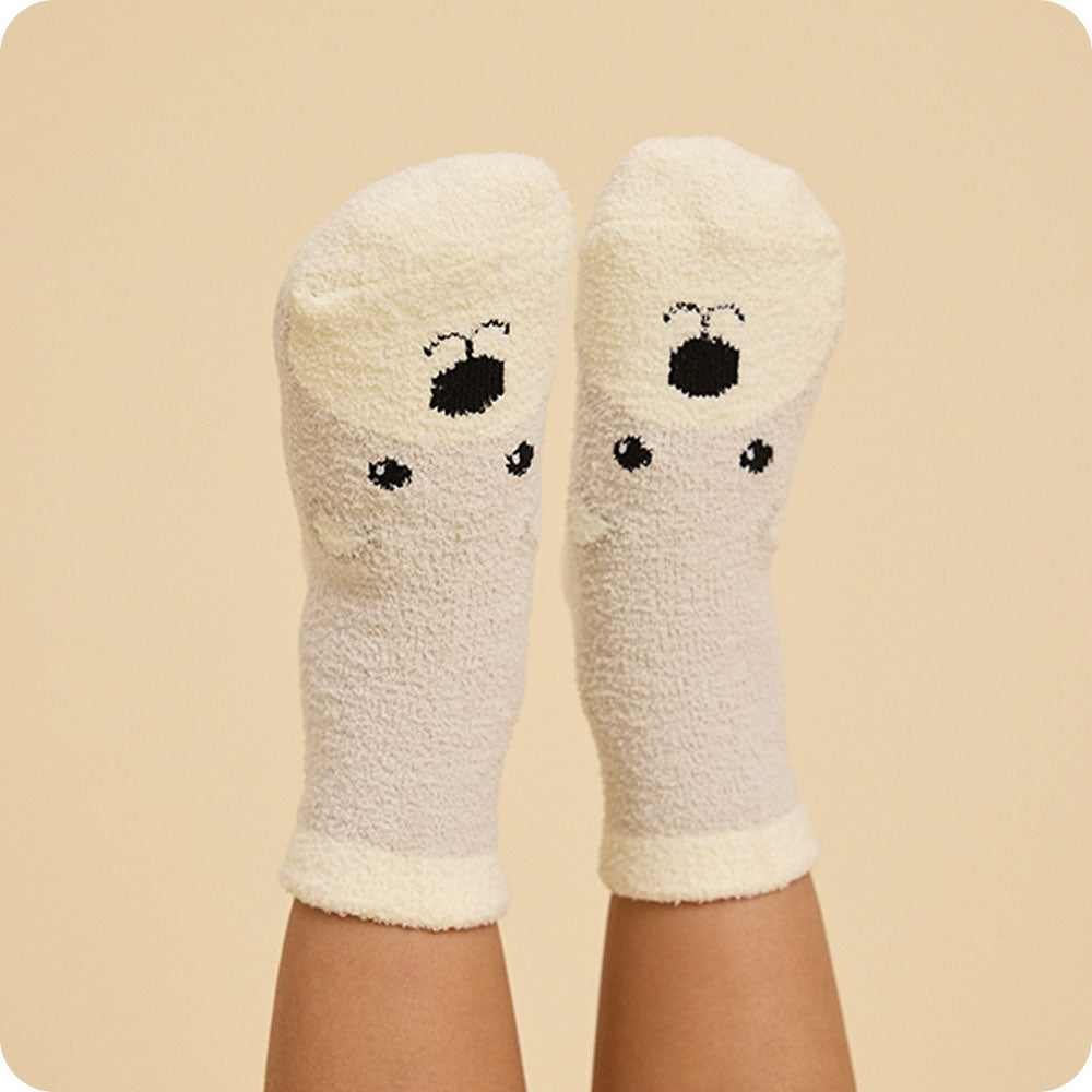 Marshmallow Bear Non-Slip Socks - Snuggle Soft