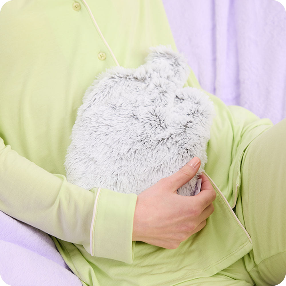 Marshmallow Gray Bottle Warmies - Clean Comfort