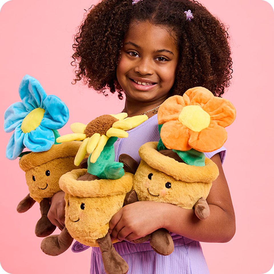 Blue Flower Pot Warmies - Modern Blend