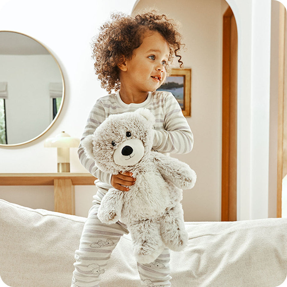 Marshmallow Bear Warmies - Gentle Mist