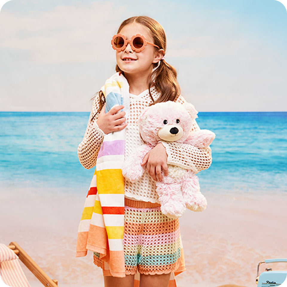 Pink Marshmallow Bear Warmies - Home Glow
