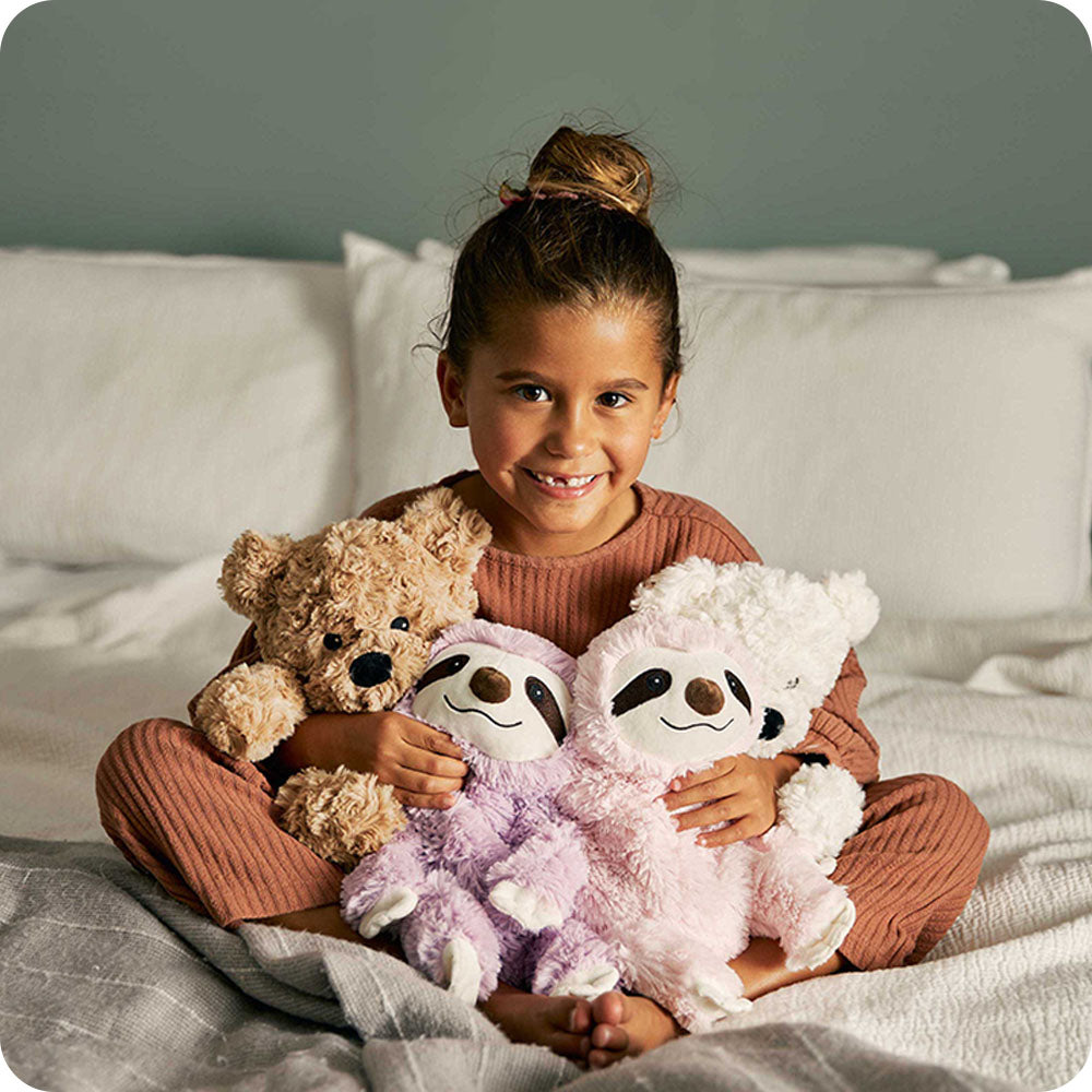 Purple Sloth Warmies - Soft Glow