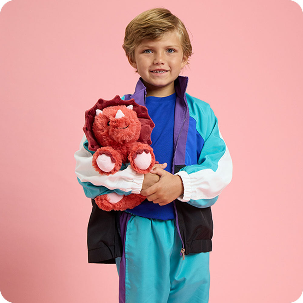 Red Triceratops Warmies - Clean Mood
