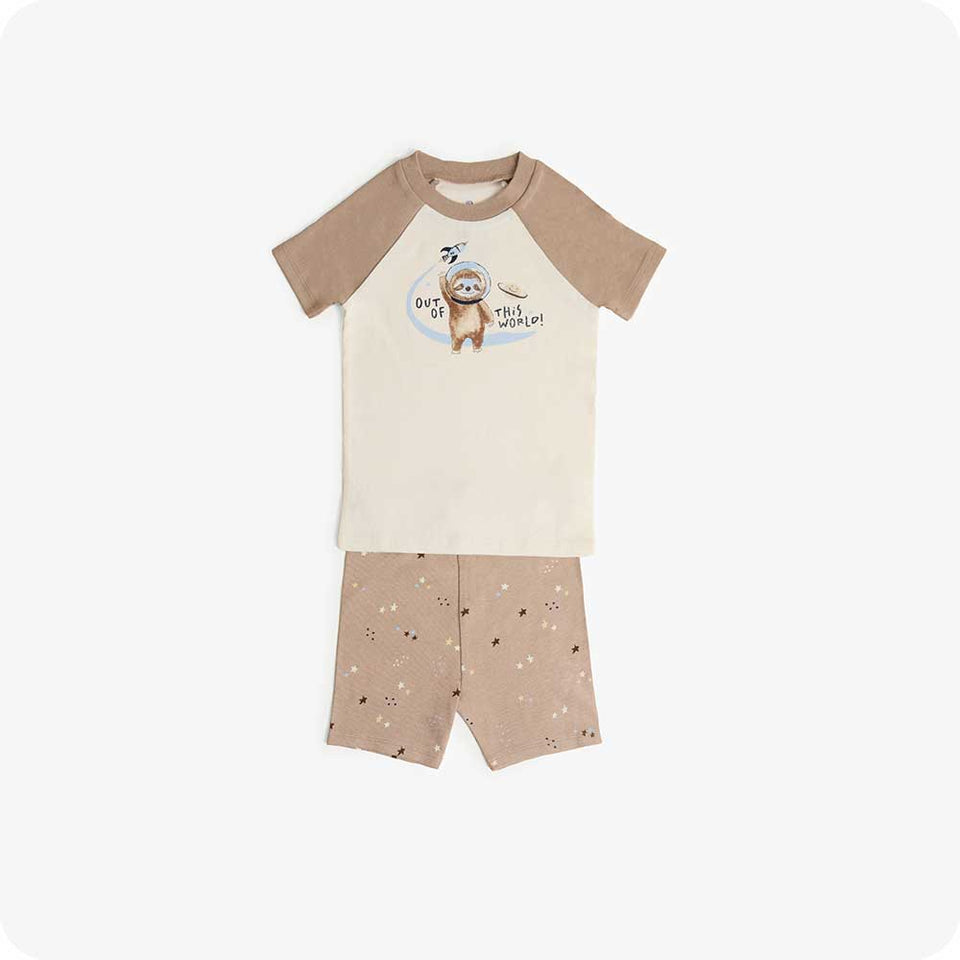 Sloth Shorties Pajamas - Soft Snuggle