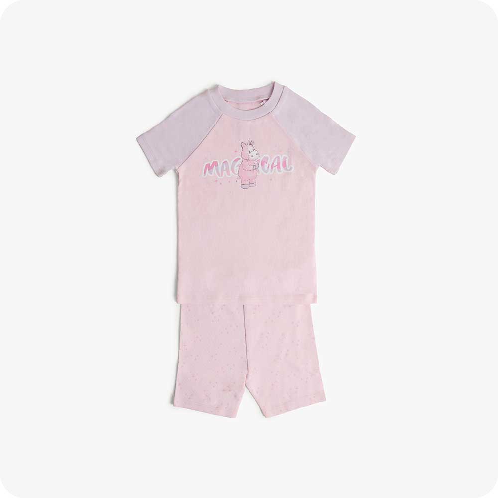 Unicorn Shorties Pajamas - Warm Hugs